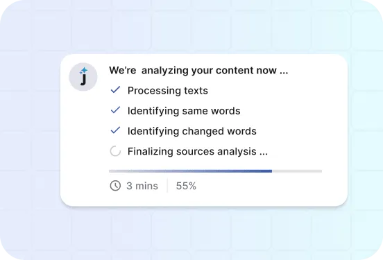 analyze your content to identify plagiarism