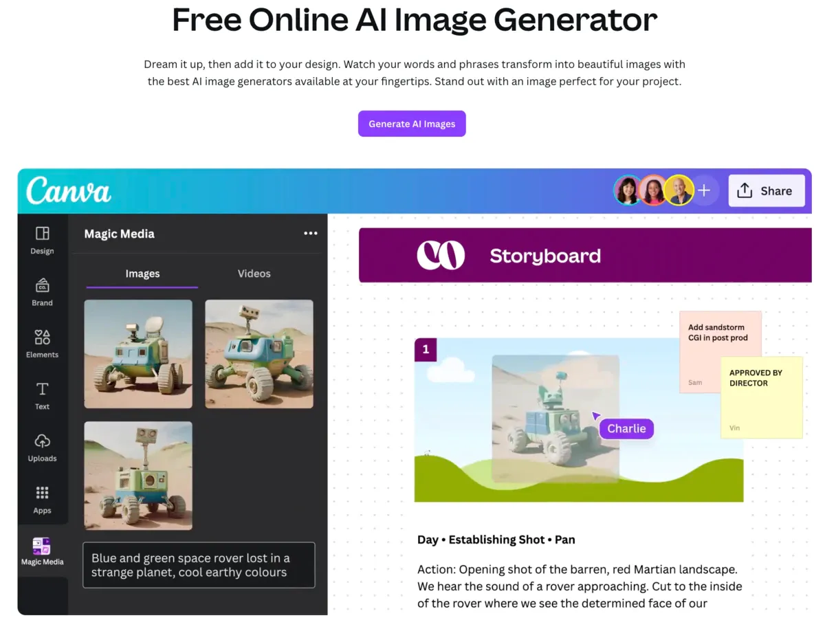 Canva Free Online Al Image Generator